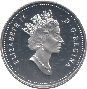 1994 SILVER PROOF CANADIAN DOLLAR - SILVER WORLD COINS - Cambridgeshire Coins