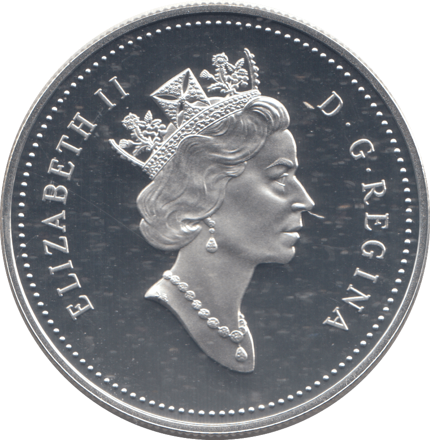1994 SILVER PROOF CANADIAN DOLLAR - SILVER WORLD COINS - Cambridgeshire Coins