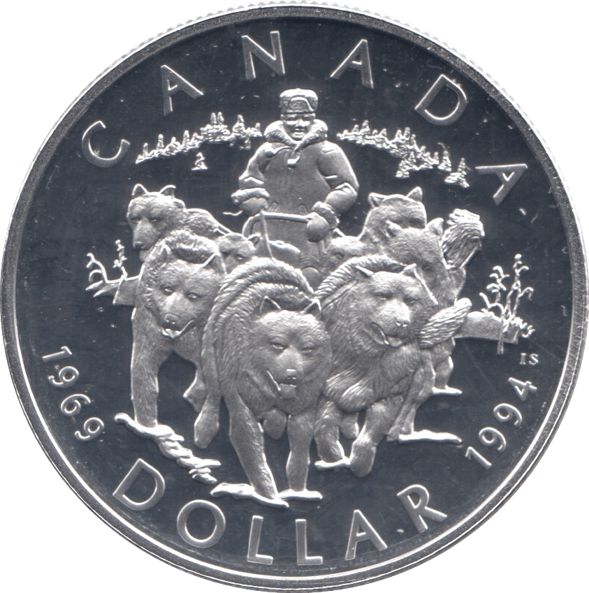 1994 SILVER PROOF COMMEMORATIVE DOLLAR CANADA - SILVER WORLD COINS - Cambridgeshire Coins