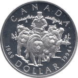 1994 SILVER PROOF COMMEMORATIVE DOLLAR CANADA - SILVER WORLD COINS - Cambridgeshire Coins