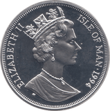1994 SILVER PROOF D DAY 1944 COMMEMORATIVE CROWN ISLE OF MAN - SILVER WORLD COINS - Cambridgeshire Coins