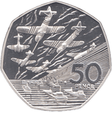 1994 SILVER PROOF D DAY FIFTY PENCE UNITED KINGDOM - SILVER WORLD COINS - Cambridgeshire Coins