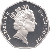1994 SILVER PROOF D DAY FIFTY PENCE UNITED KINGDOM - SILVER WORLD COINS - Cambridgeshire Coins