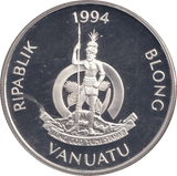 1994 SILVER PROOF FIFTY VATU END OF VICTORIAN ERA - SILVER WORLD COINS - Cambridgeshire Coins