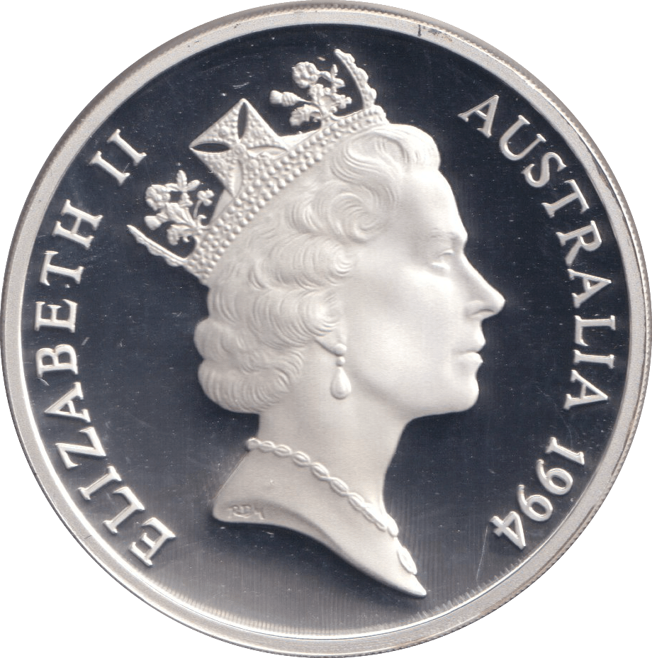 1994 SILVER PROOF FIVE DOLLAR AUSTRALIA - SILVER WORLD COINS - Cambridgeshire Coins
