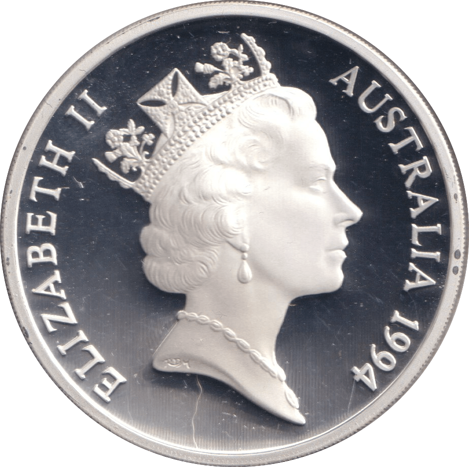 1994 SILVER PROOF FIVE DOLLAR AUSTRALIA - SILVER WORLD COINS - Cambridgeshire Coins