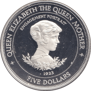 1994 SILVER PROOF FIVE DOLLARS ENGAGEMENT PORTRAIT - SILVER WORLD COINS - Cambridgeshire Coins