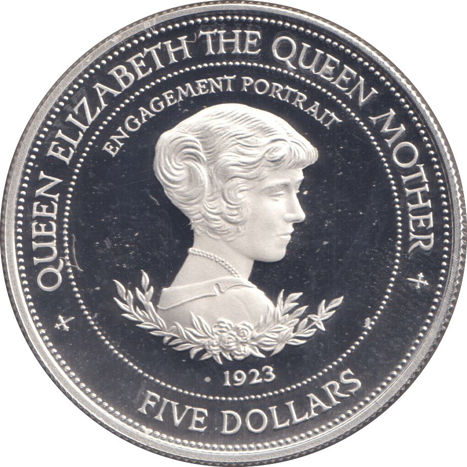 1994 SILVER PROOF FIVE DOLLARS ENGAGEMENT PORTRAIT - SILVER WORLD COINS - Cambridgeshire Coins