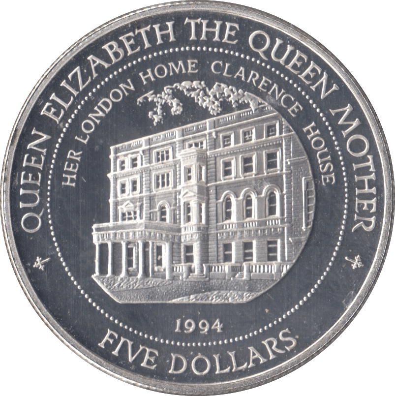 1994 SILVER PROOF FIVE DOLLARS FIJI 1 - SILVER WORLD COINS - Cambridgeshire Coins