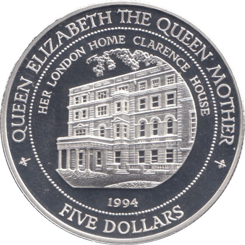 1994 SILVER PROOF FIVE DOLLARS FIJI .925 SILVER - SILVER WORLD COINS - Cambridgeshire Coins