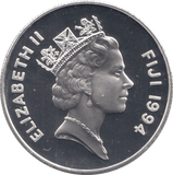 1994 SILVER PROOF FIVE DOLLARS FIJI - SILVER WORLD COINS - Cambridgeshire Coins