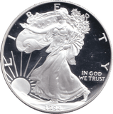 1994 SILVER PROOF LIBERTY DOLLAR USA - SILVER WORLD COINS - Cambridgeshire Coins