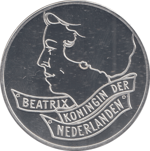 1994 SILVER PROOF NETHERLAND 50 GULDEN - SILVER WORLD COINS - Cambridgeshire Coins