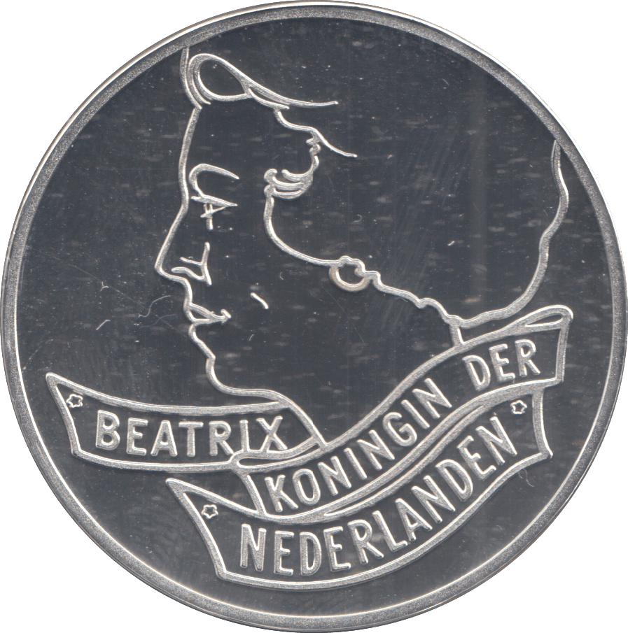 1994 SILVER PROOF NETHERLAND 50 GULDEN - SILVER WORLD COINS - Cambridgeshire Coins