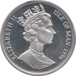 1994 SILVER PROOF ONE CROWN ISLE OF MAN - SILVER WORLD COINS - Cambridgeshire Coins