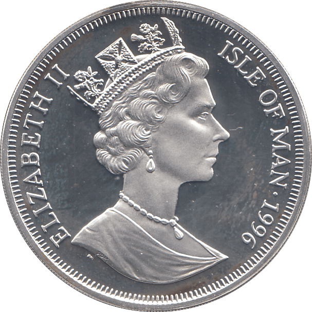1994 SILVER PROOF ONE CROWN ISLE OF MAN - SILVER WORLD COINS - Cambridgeshire Coins