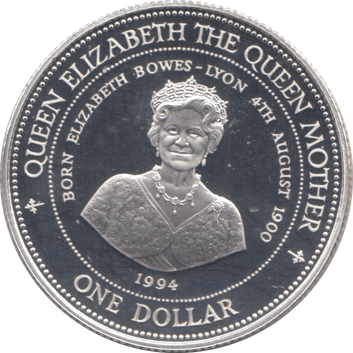 1994 SILVER PROOF ONE DOLLAR BARBADOS - SILVER WORLD COINS - Cambridgeshire Coins