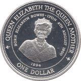 1994 SILVER PROOF ONE DOLLAR BARBADOS - SILVER WORLD COINS - Cambridgeshire Coins