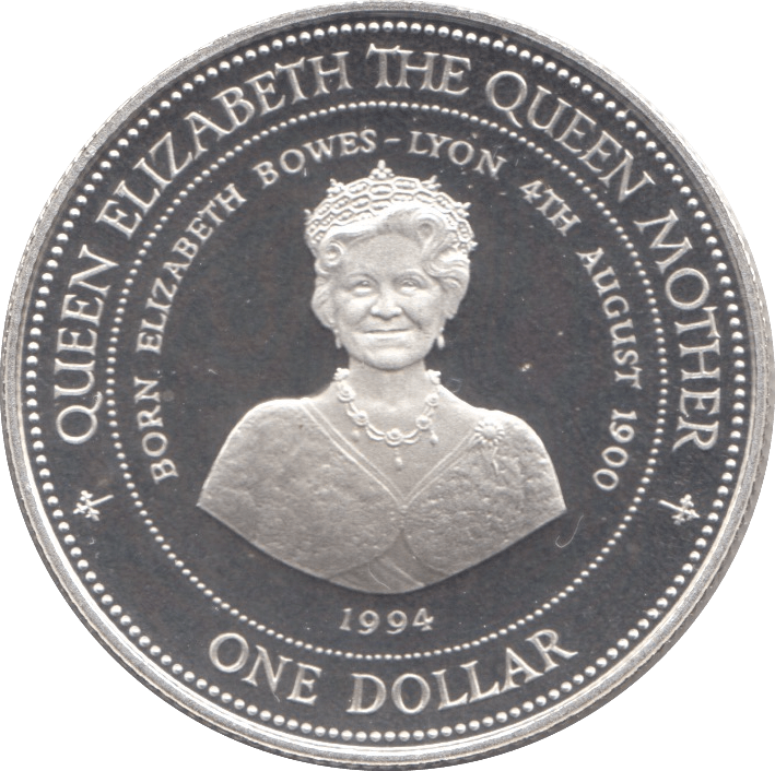 1994 SILVER PROOF ONE DOLLAR BARBADOS - SILVER WORLD COINS - Cambridgeshire Coins