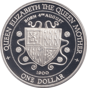 1994 SILVER PROOF ONE DOLLAR CAYMAN ISLANDS - SILVER WORLD COINS - Cambridgeshire Coins