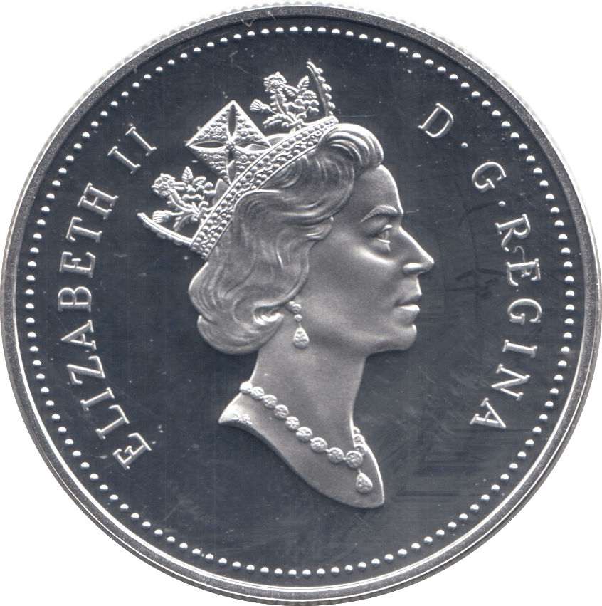 1994 SILVER PROOF ONE DOLLAR ROYAL CANADIAN MINT HUSKIES - SILVER WORLD COINS - Cambridgeshire Coins