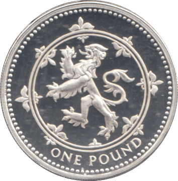 1994 SILVER PROOF ONE POUND SCOTTISH LION - Silver Proof - Cambridgeshire Coins