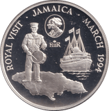 1994 SILVER PROOF TEN DOLLARS JAMAICA - SILVER WORLD COINS - Cambridgeshire Coins