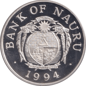 1994 SILVER PROOF TEN DOLLARS NAURU - SILVER WORLD COINS - Cambridgeshire Coins