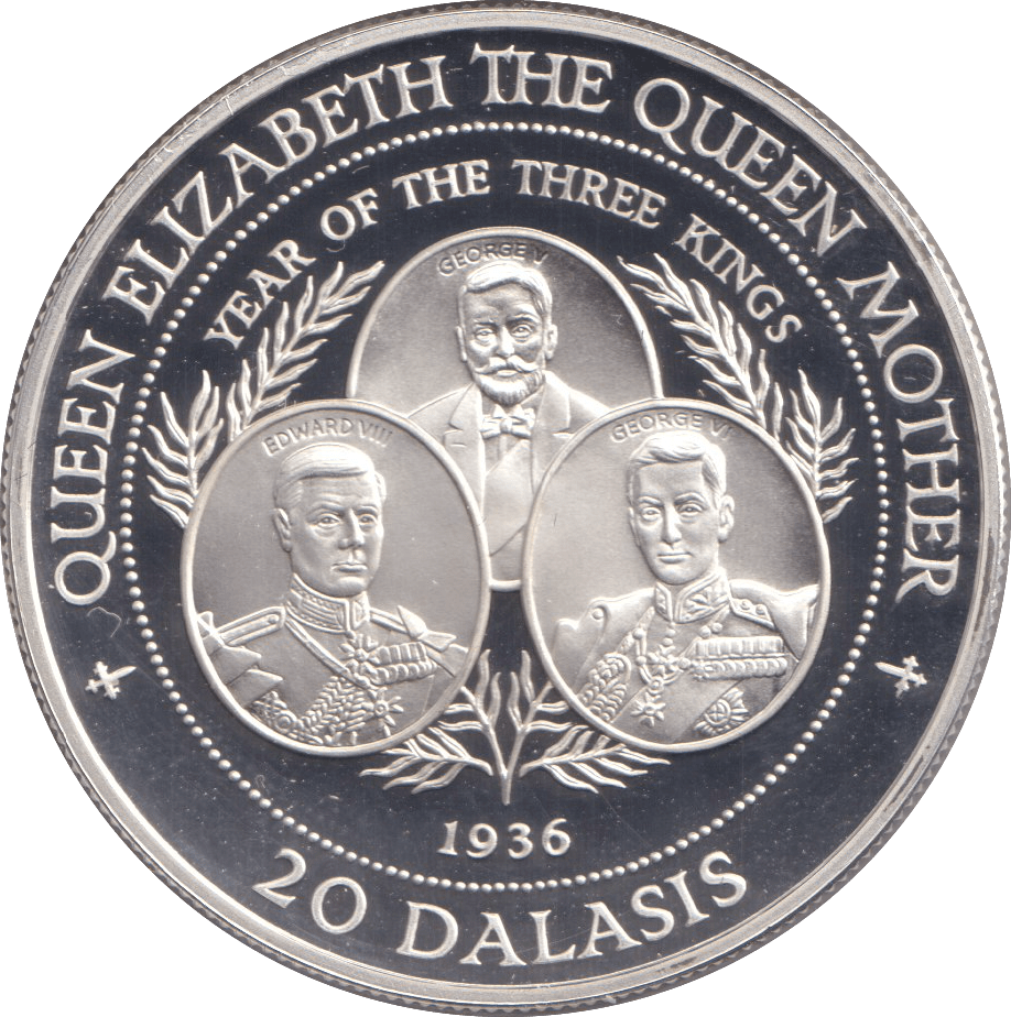 1994 SILVER PROOF TWENTY DALASIS YEAR OF THE THREE KINGS - SILVER WORLD COINS - Cambridgeshire Coins
