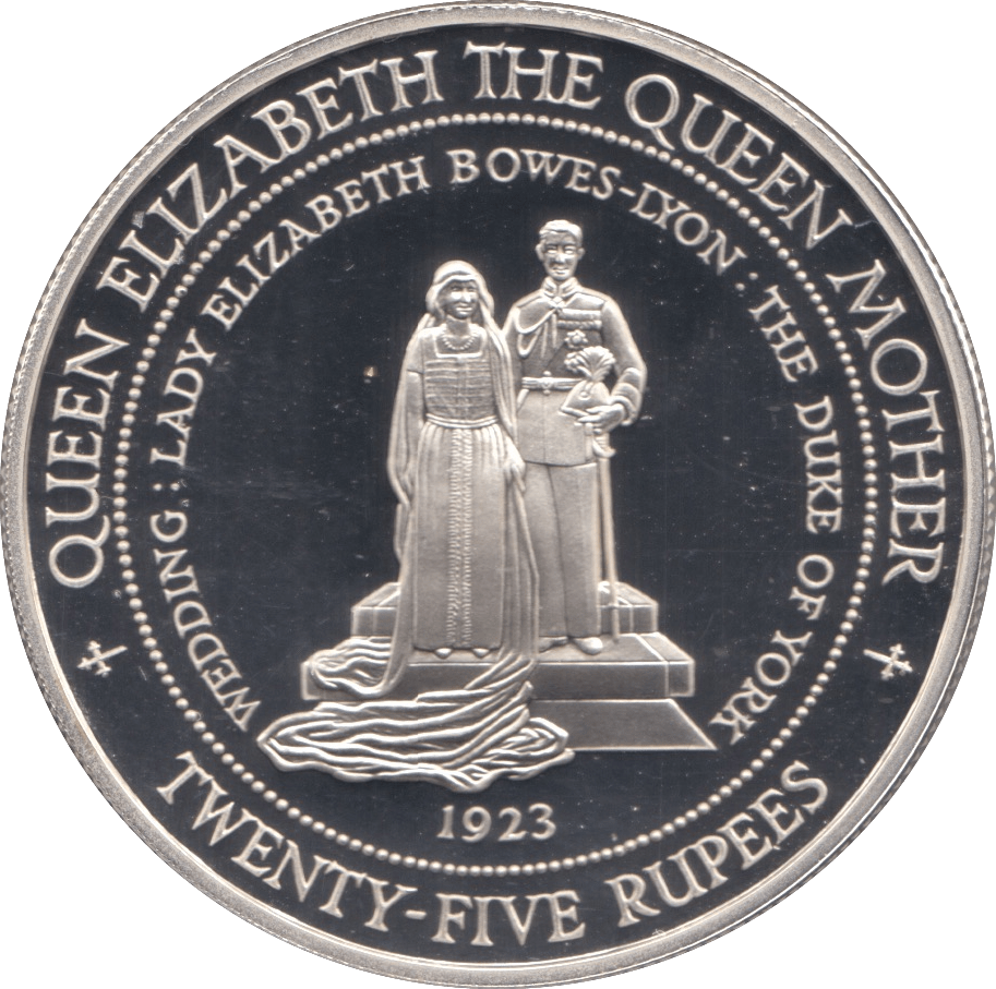 1994 SILVER PROOF TWENTY FIVE RUPEES SEYCHELLES - SILVER WORLD COINS - Cambridgeshire Coins