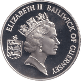 1994 SILVER PROOF TWO POUNDS BAILIWICK OF GUERNSEY - SILVER WORLD COINS - Cambridgeshire Coins