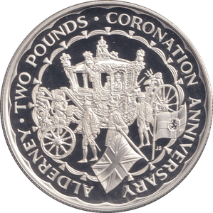 1994 SILVER PROOF TWO POUNDS CORONATION - SILVER WORLD COINS - Cambridgeshire Coins