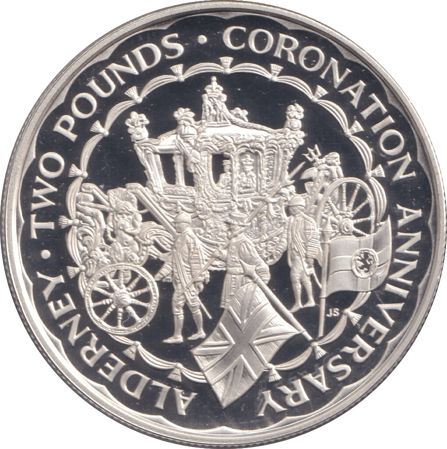 1994 SILVER PROOF TWO POUNDS CORONATION - SILVER WORLD COINS - Cambridgeshire Coins