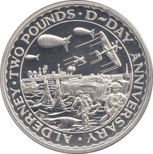 1994 SILVER PROOF TWO POUNDS D DAY ANNIVERSARY - £2 Silver Proof - Cambridgeshire Coins