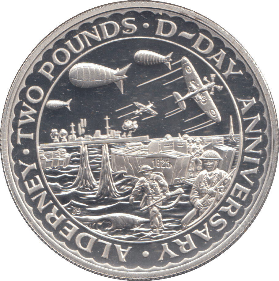 1994 SILVER PROOF TWO POUNDS D DAY ANNIVERSARY - £2 Silver Proof - Cambridgeshire Coins