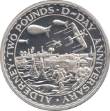 1994 SILVER PROOF TWO POUNDS D DAY ANNIVERSARY - £2 Silver Proof - Cambridgeshire Coins