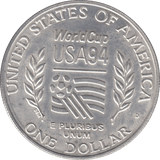 1994 SILVER WORLD CUP ONE DOLLAR USA - SILVER WORLD COINS - Cambridgeshire Coins