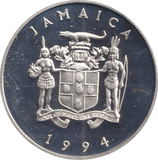 1994 TWENTY FIVE DOLLARS JAMAICA ELIZABETH AND PHILIP ROYAL WEDDING - SILVER WORLD COINS - Cambridgeshire Coins