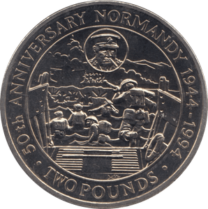 1994 TWO POUNDS COIN ALDERNEY F535 - WORLD COINS - Cambridgeshire Coins