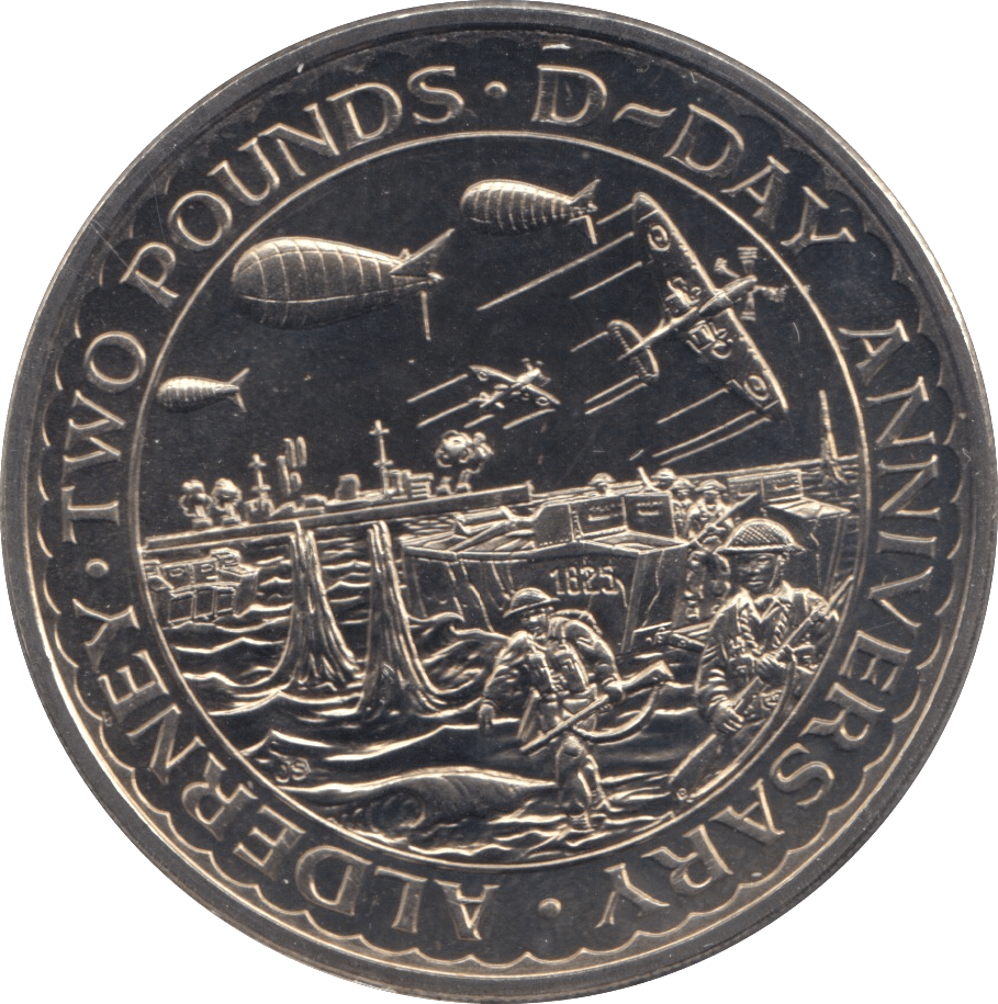 1994 TWO POUNDS COIN ALDERNEY F596 - WORLD COINS - Cambridgeshire Coins