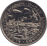 1994 TWO POUNDS D - DAY ANNIVERSARY ALDERNEY - WORLD COINS - Cambridgeshire Coins