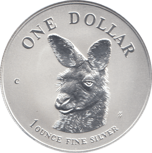 1995 1 OZ .999 FINE SILVER DOLLAR AUSTRALIA KANGAROO - SILVER WORLD COINS - Cambridgeshire Coins