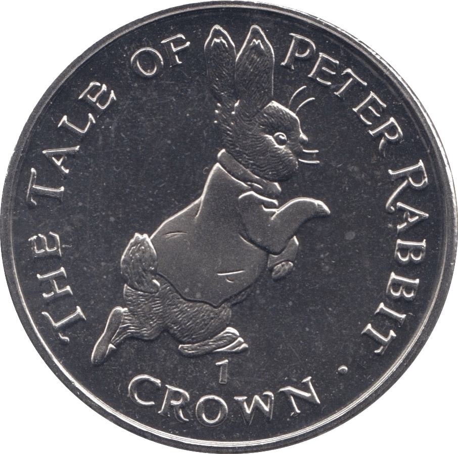 1995 100 YEARS OF PETER RABBIT ONE CROWN GIBRALTAR - WORLD COINS - Cambridgeshire Coins