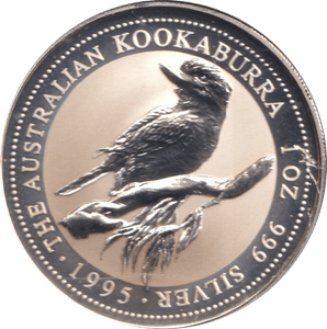 1995 1OZ .999 SILVER DOLLAR AUSTRALIA KOOKABURRA - SILVER WORLD COINS - Cambridgeshire Coins