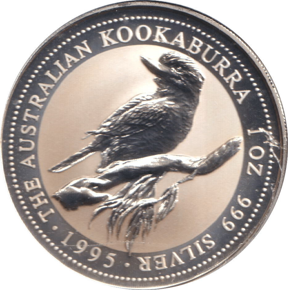 1995 1OZ .999 SILVER DOLLAR AUSTRALIA KOOKABURRA - SILVER WORLD COINS - Cambridgeshire Coins