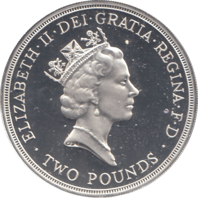 1995 £2 DOVE OF PEACE SILVER PROOF - £2 Silver Proof - Cambridgeshire Coins