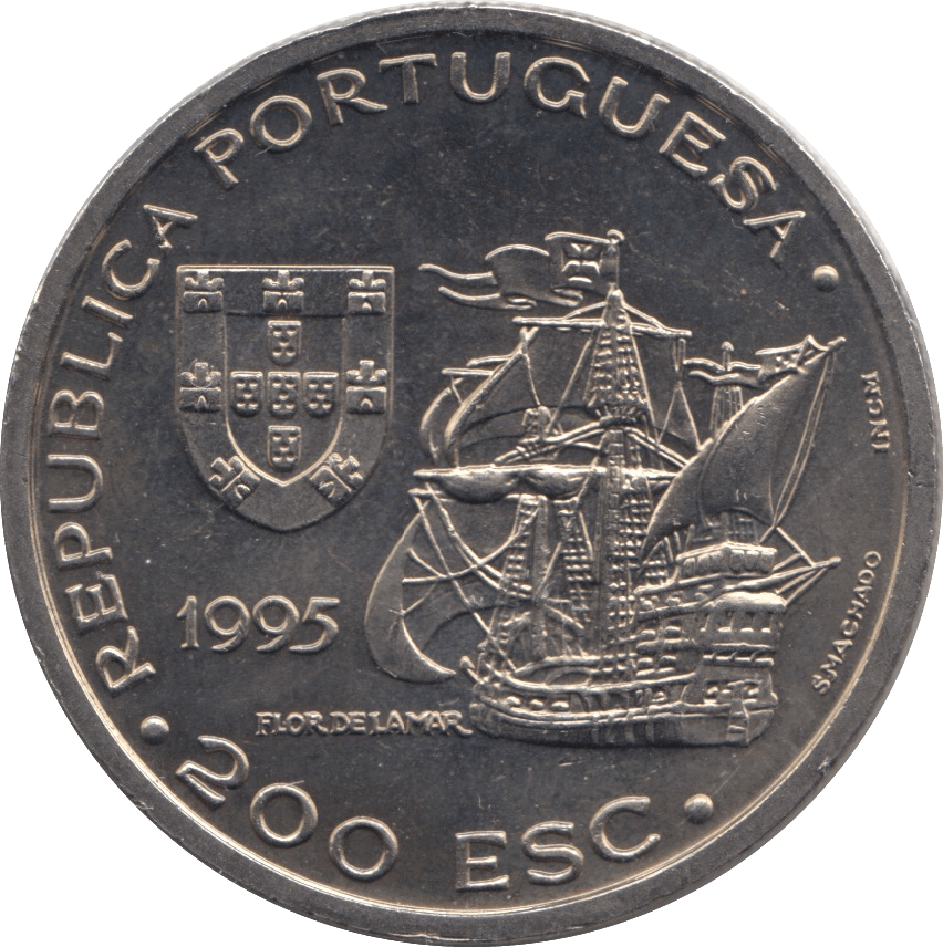 1995 200 ESCUDOS PORTUGAL - WORLD COINS - Cambridgeshire Coins