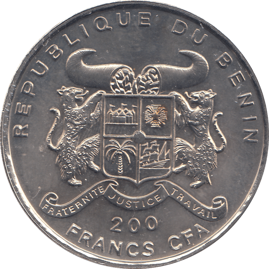 1995 200 FRANCS BENIN - WORLD COINS - Cambridgeshire Coins