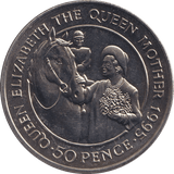 1995 50 PENCE - QUEEN ELIZABETH AND MOTHER - WORLD COINS - Cambridgeshire Coins