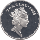1995 925 SILVER PROOF 5 LIMA TALA TOKELAU - SILVER WORLD COINS - Cambridgeshire Coins